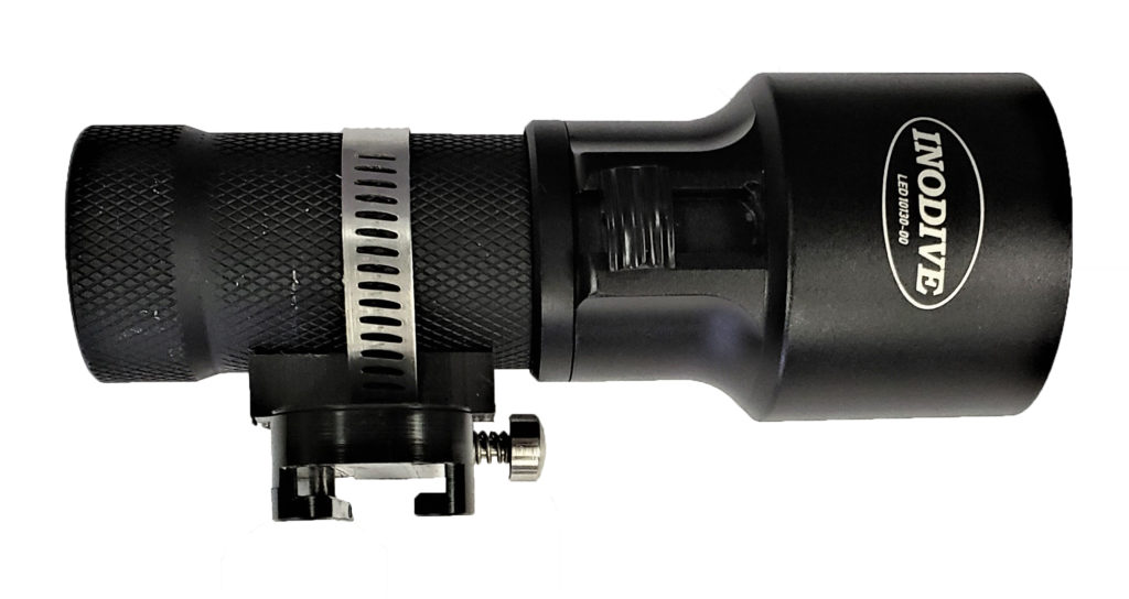 Interspiro Divator MKII "AGA" Accessory Rail Light System Ocean